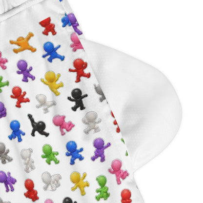 Mini Figures All-Over Basketball Shorts — Meccha Chameleon — view 3