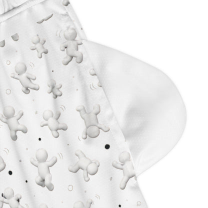 Tiny Character Basketball Shorts — Meccha Chameleon — view 3