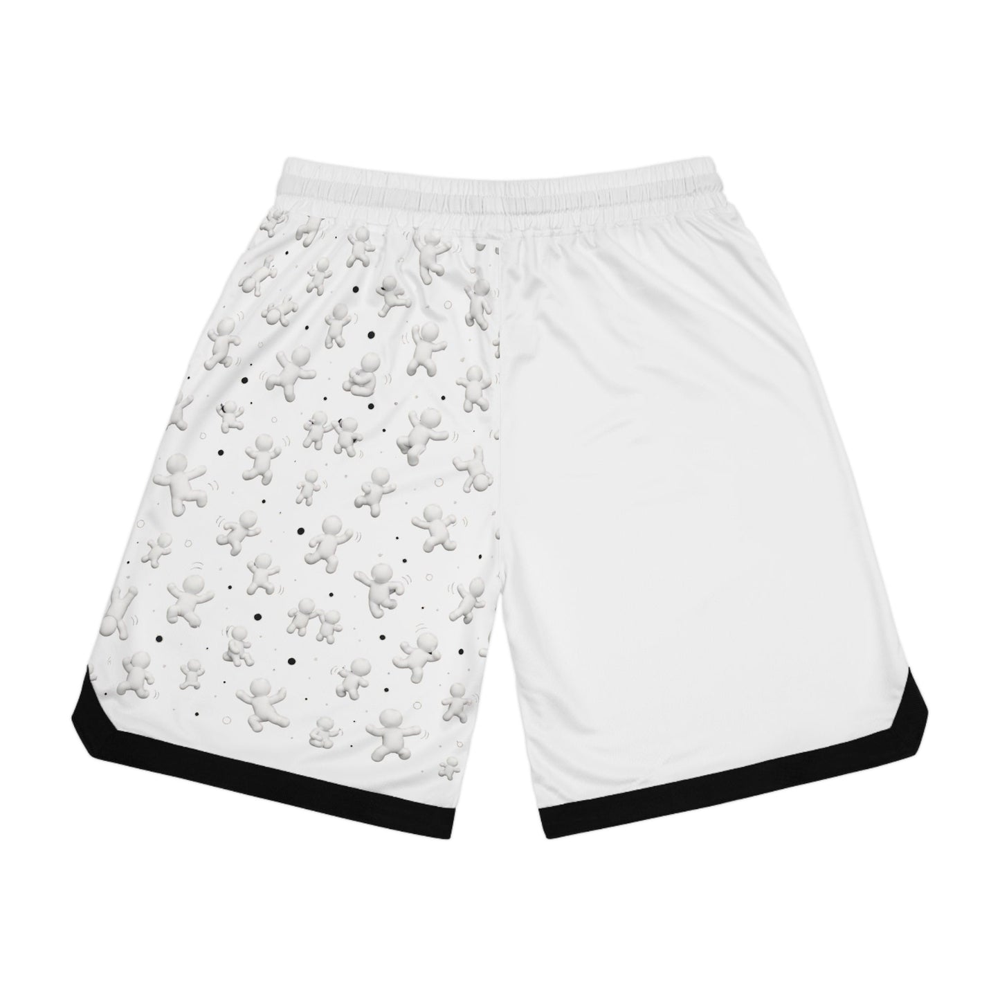 Tiny Character Basketball Shorts — Meccha Chameleon — view 2