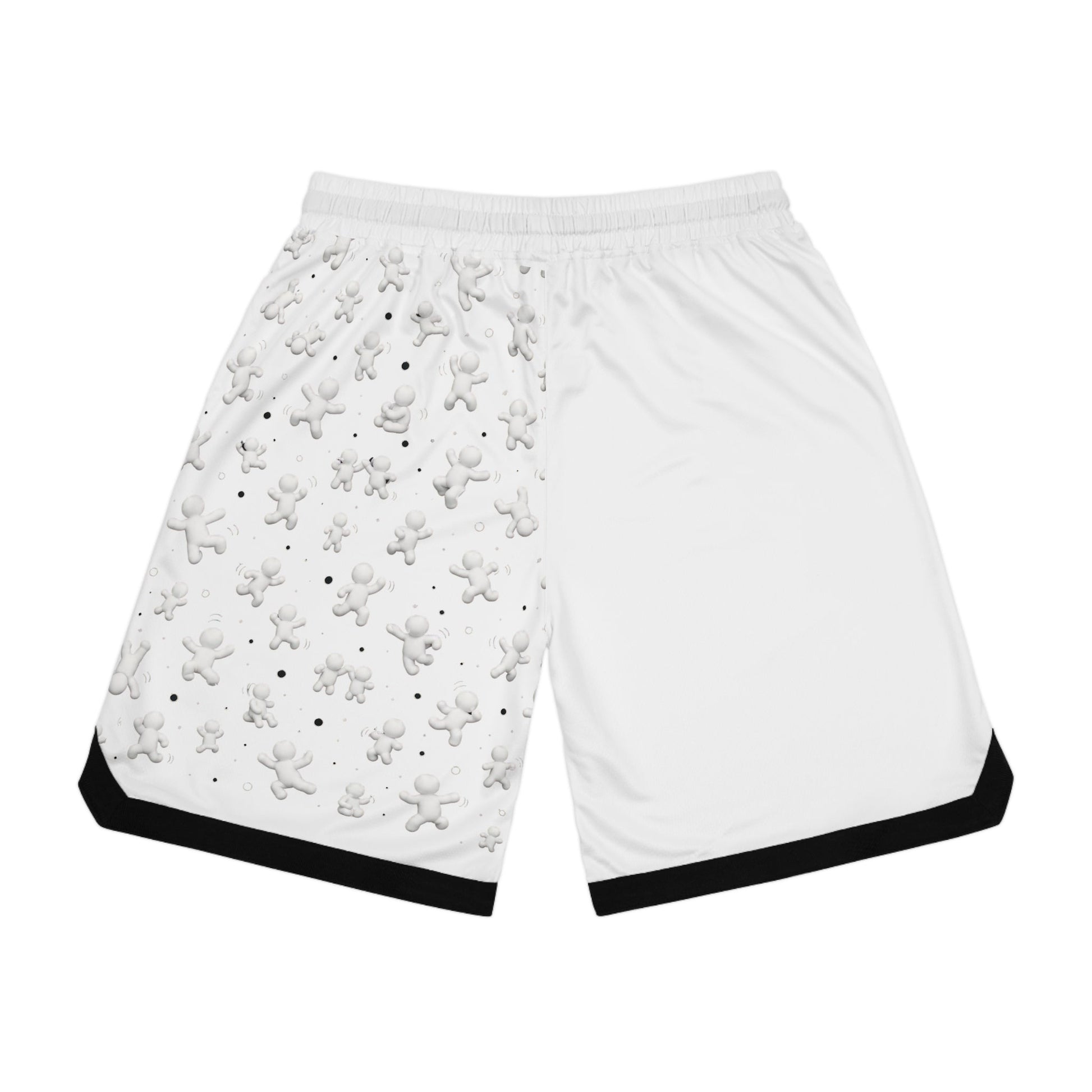 Tiny Character Basketball Shorts — Meccha Chameleon — view 2