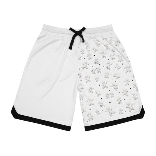 Tiny Character Basketball Shorts — Meccha Chameleon