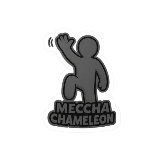 Waving Meccha Chameleon Sticker — Kiss-Cut Vinyl
