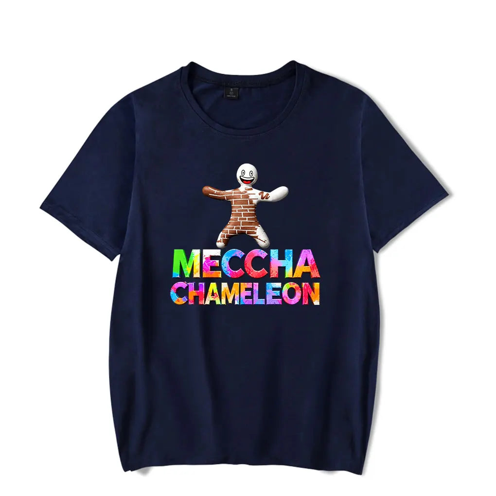 Mid-Blend Tee navy — half brick-painted hider