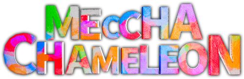 Meccha Chameleon rainbow logo